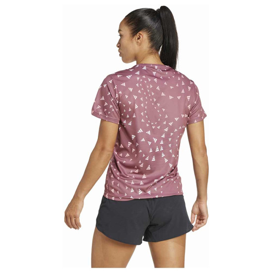 Adidas Γυναικεία κοντομάνικη μπλούζα Run It Brand Logo Tee